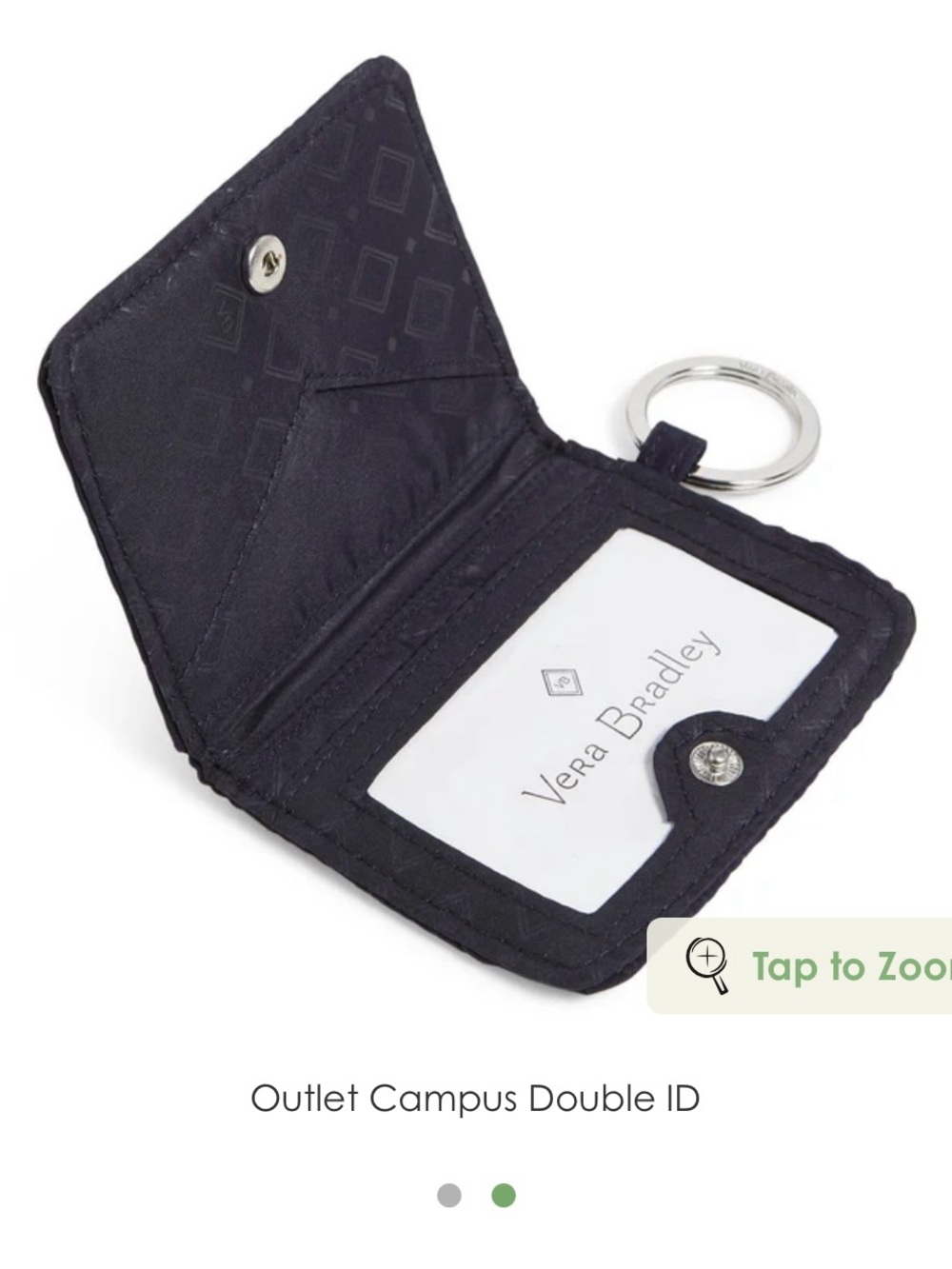 Vera Bradley Campus Double ID - Black